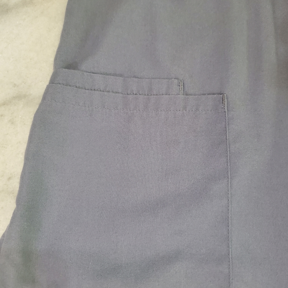 Gray Scrub Top - Picture 4 of 8